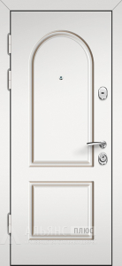 Входная дверь лабиринт серого оттенка со стальным каркасом №5 внутренняя - фото