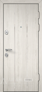 Металлическая дверь в квартиру с профильной коробкой цвет сандал №17 внешняя - фото